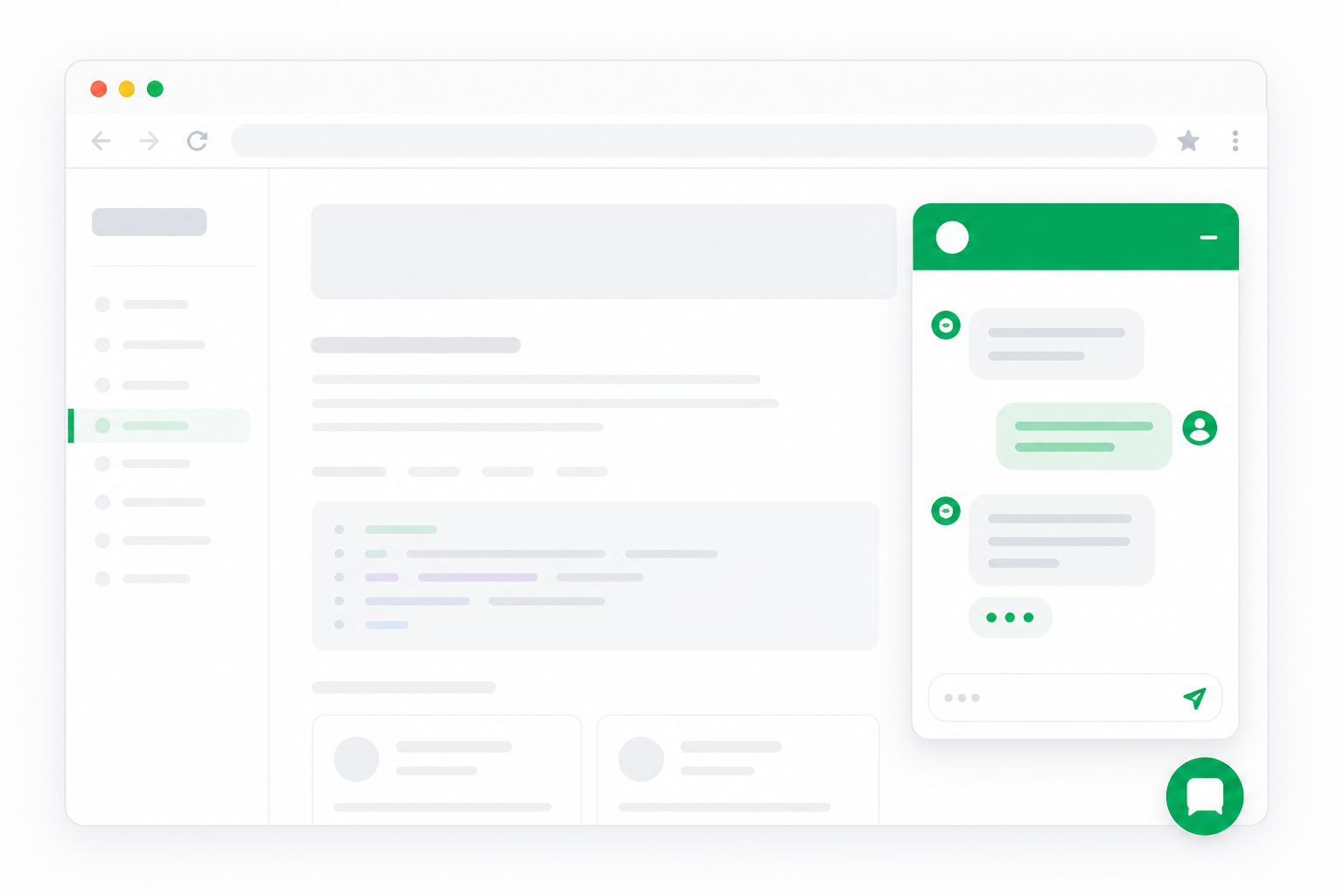 Wiretalk chat widget on a website